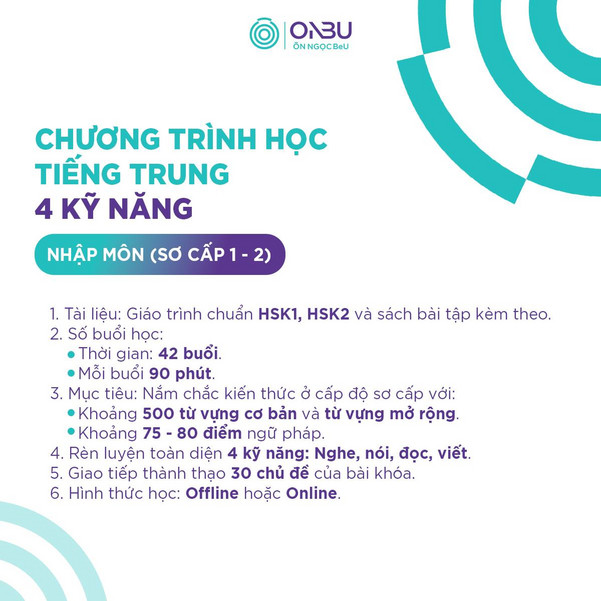 HỌC NHẸ – NHỚ LÂU – THI DỄ cùng khóa học HSK 2 tại Học Viện Ôn Ngọc BeU