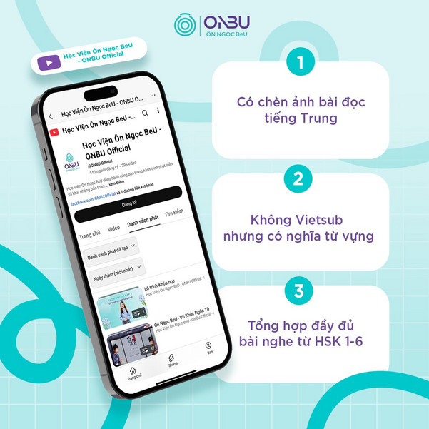 Kênh youtube của Học Viện Ôn Ngọc BeU