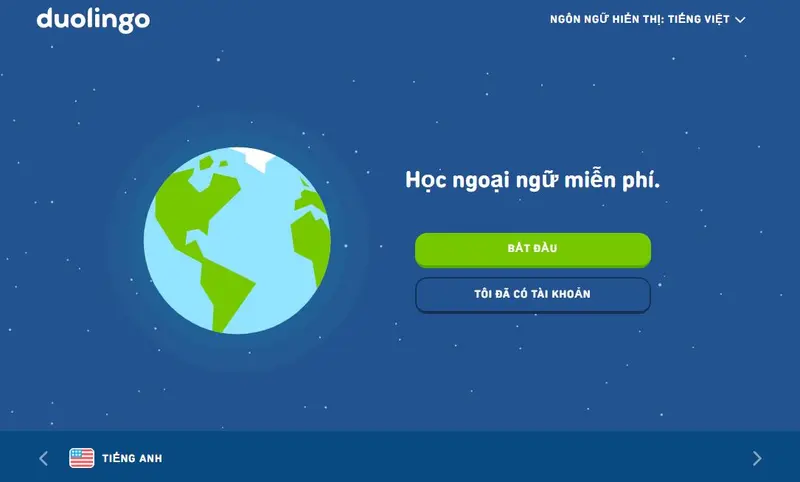 Duolingo ứng dụng học tiếng Trung trực tuyến