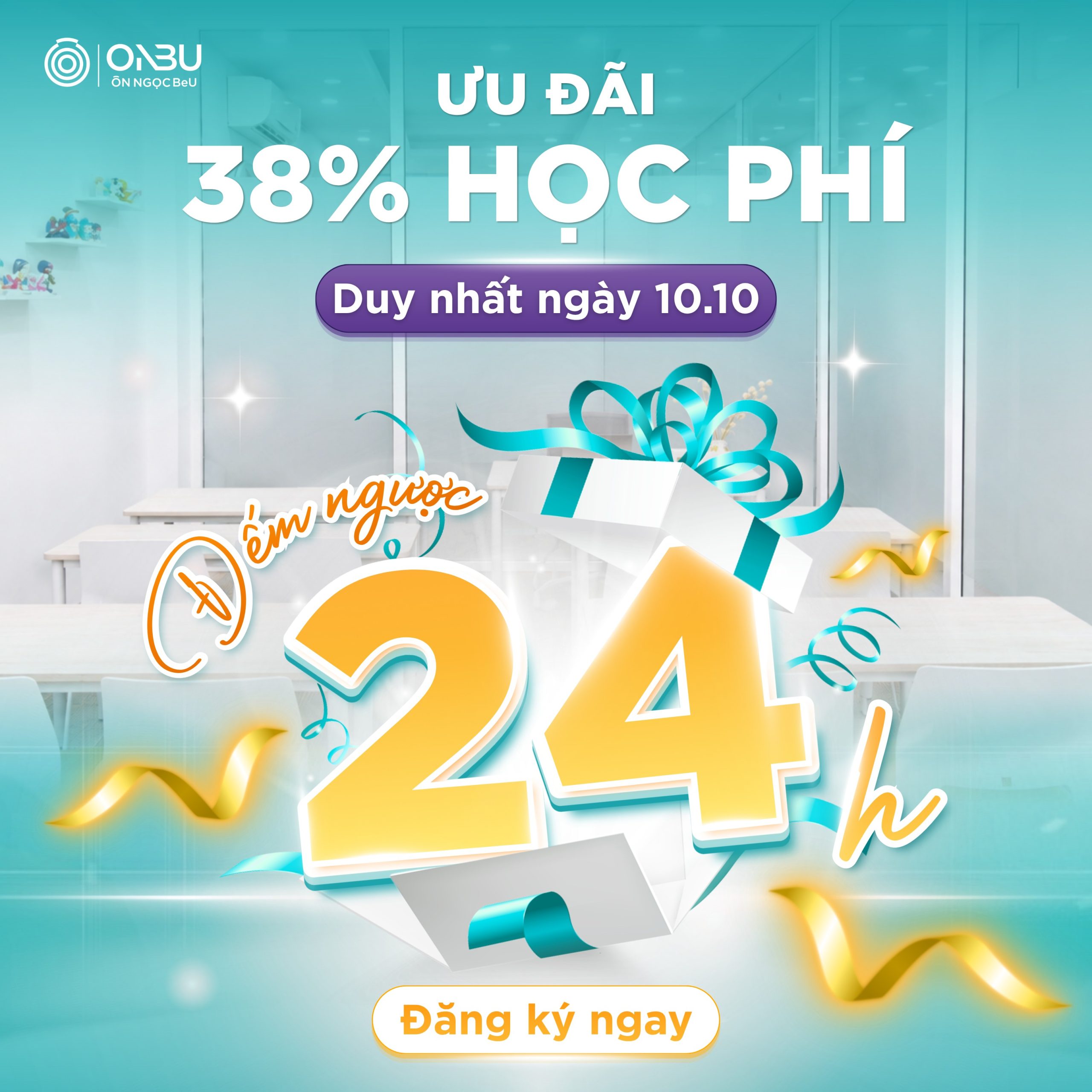 ƯU ĐÃI 38% DUY NHẤT NGÀY 10/10 TẠI HỌC VIỆN ONBU: CƠ HỘI BẮT ĐẦU HÀNH TRÌNH CHINH PHỤC TIẾNG TRUNG
